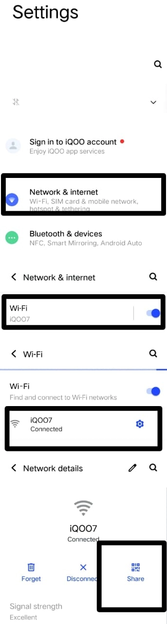 How to find password of connected WiFi