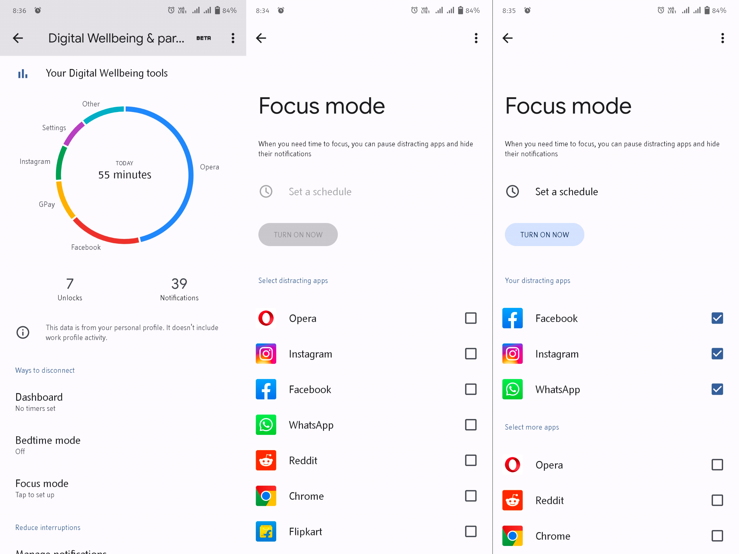 Minimize distractions and get things done with Focus mode