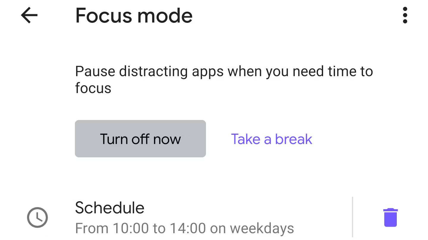 Add Focus Time Minimize distractions and get things done with Focus mode