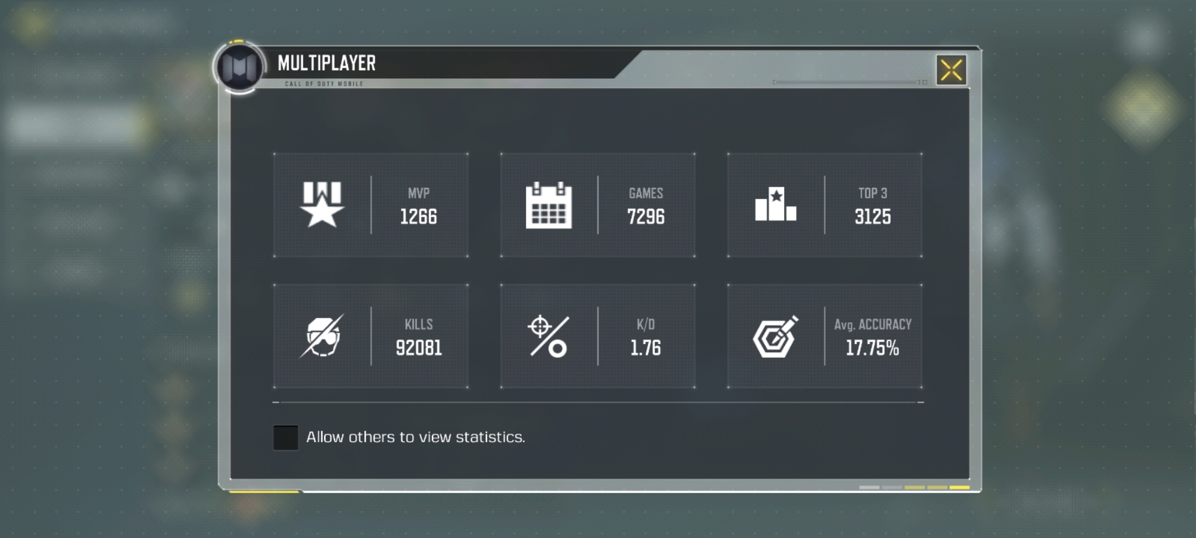 Cod Gaming Stats 'COD Mobile' past/present season statistics