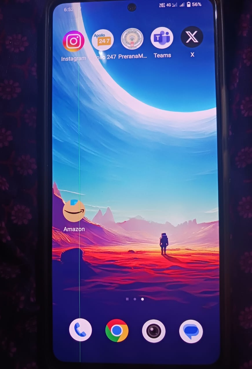 Got Green Line on my iqoo 9se phone