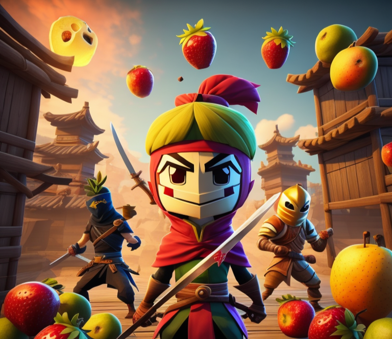 This is one of the images for the game Fruit Ninja 2. Look familiar? :  r/Brawlstars