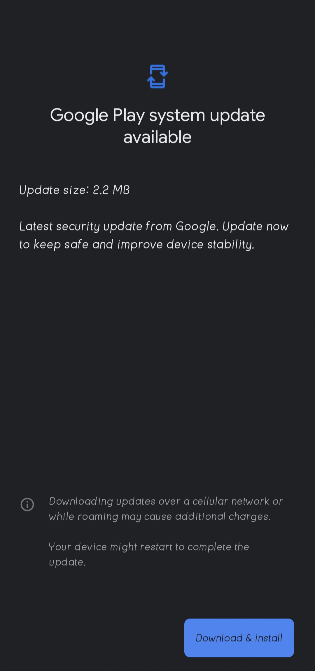 Google Play System Update