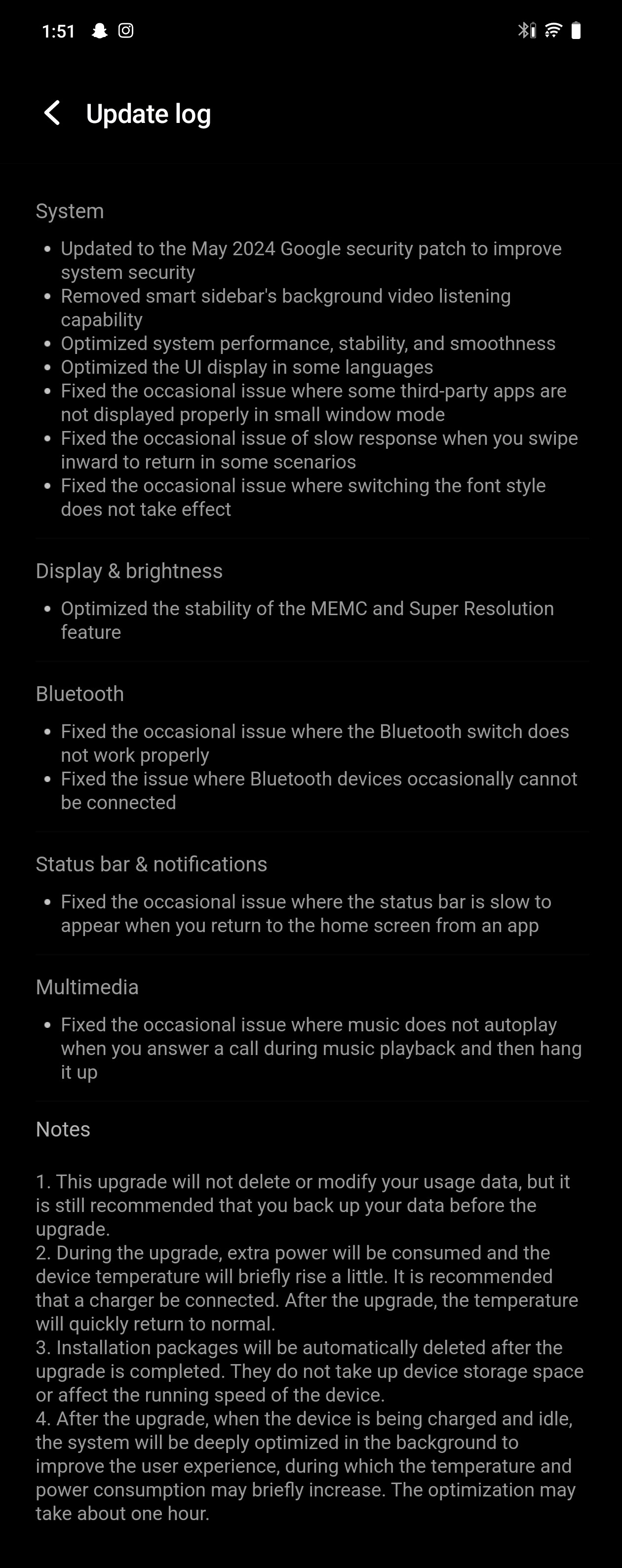 iQOO 12 | May 2024 Google Security Patch Update