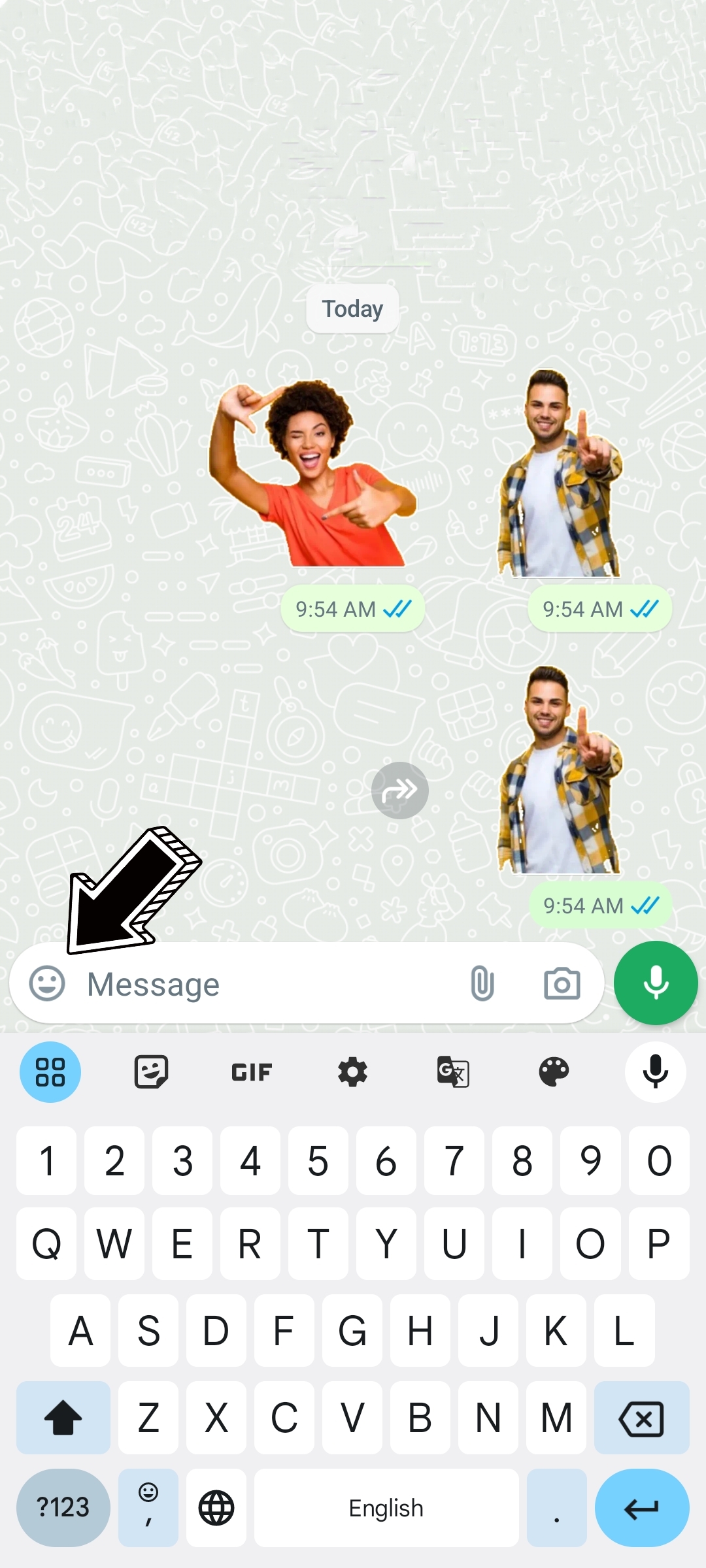 There's no need for third-party apps to create stickers in WhatsApp.