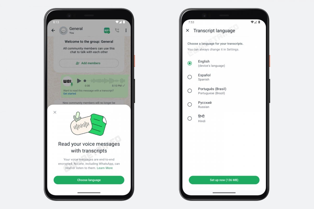 WhatsApp Voice Message Transcription Now Available on Android