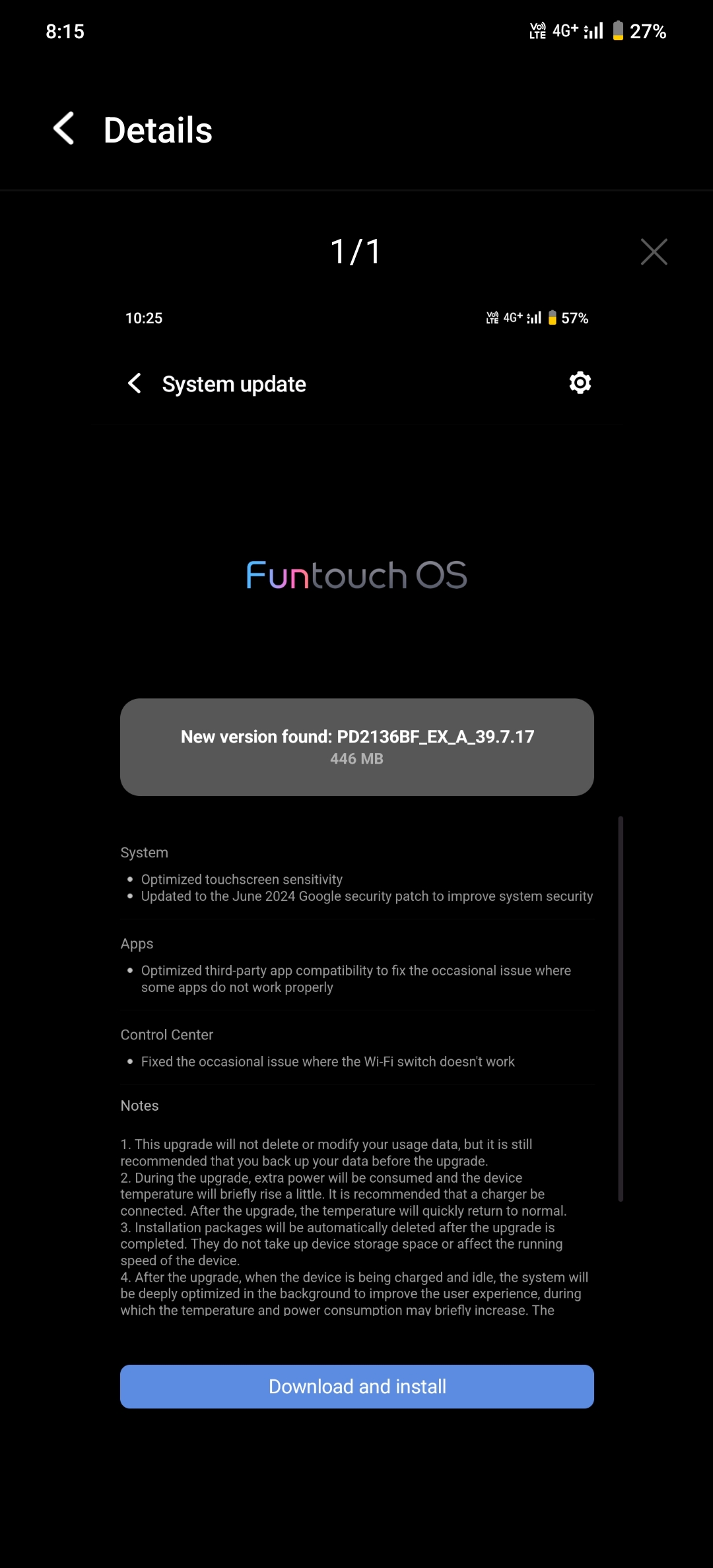 New software update