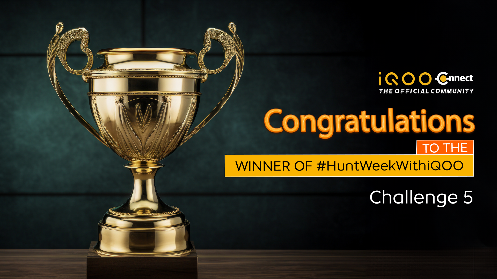 Congratulations to the Winner of #HuntWeekWithiQOO | Challenge 5