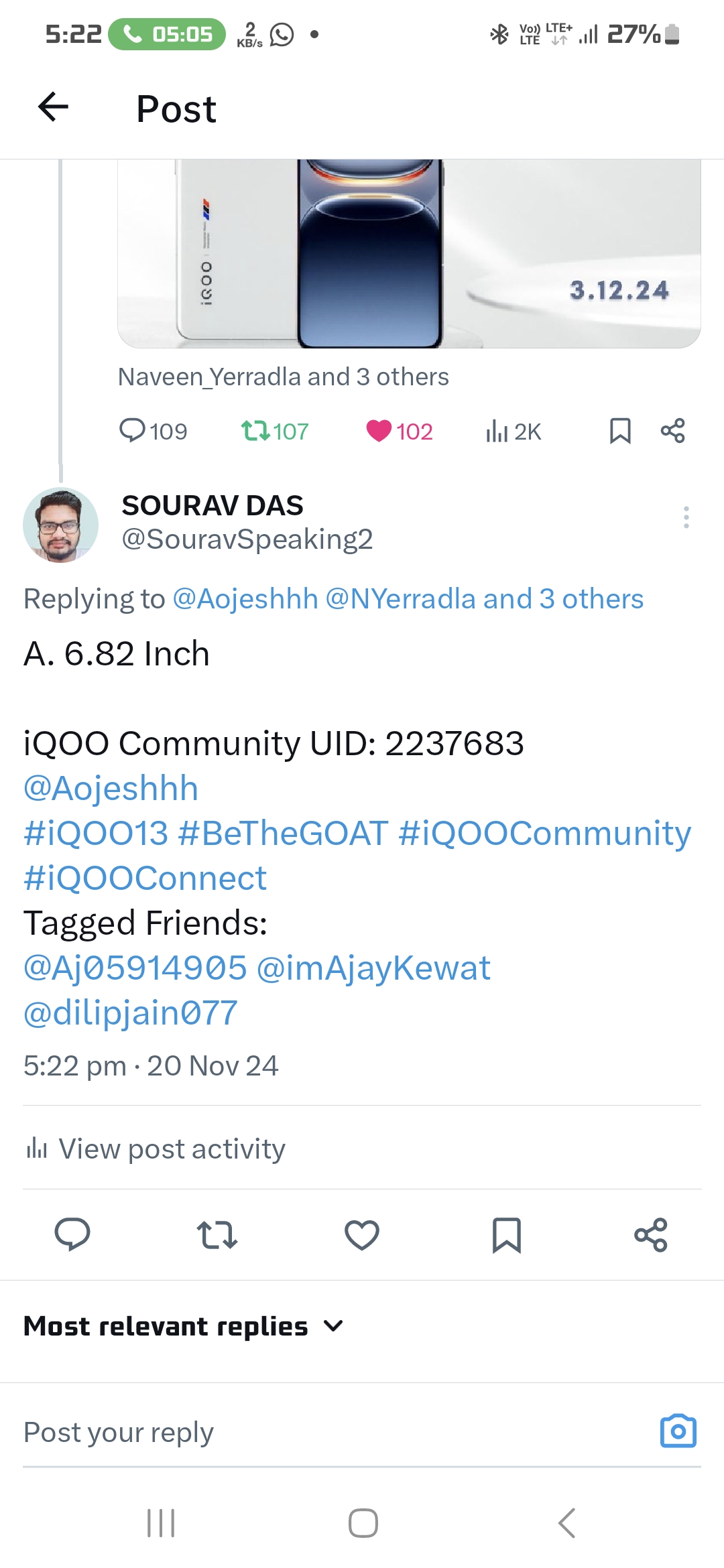 Participated in 📢 [Contest Alert] 13 Days 13 Wins | Giveaway on X/Twitter