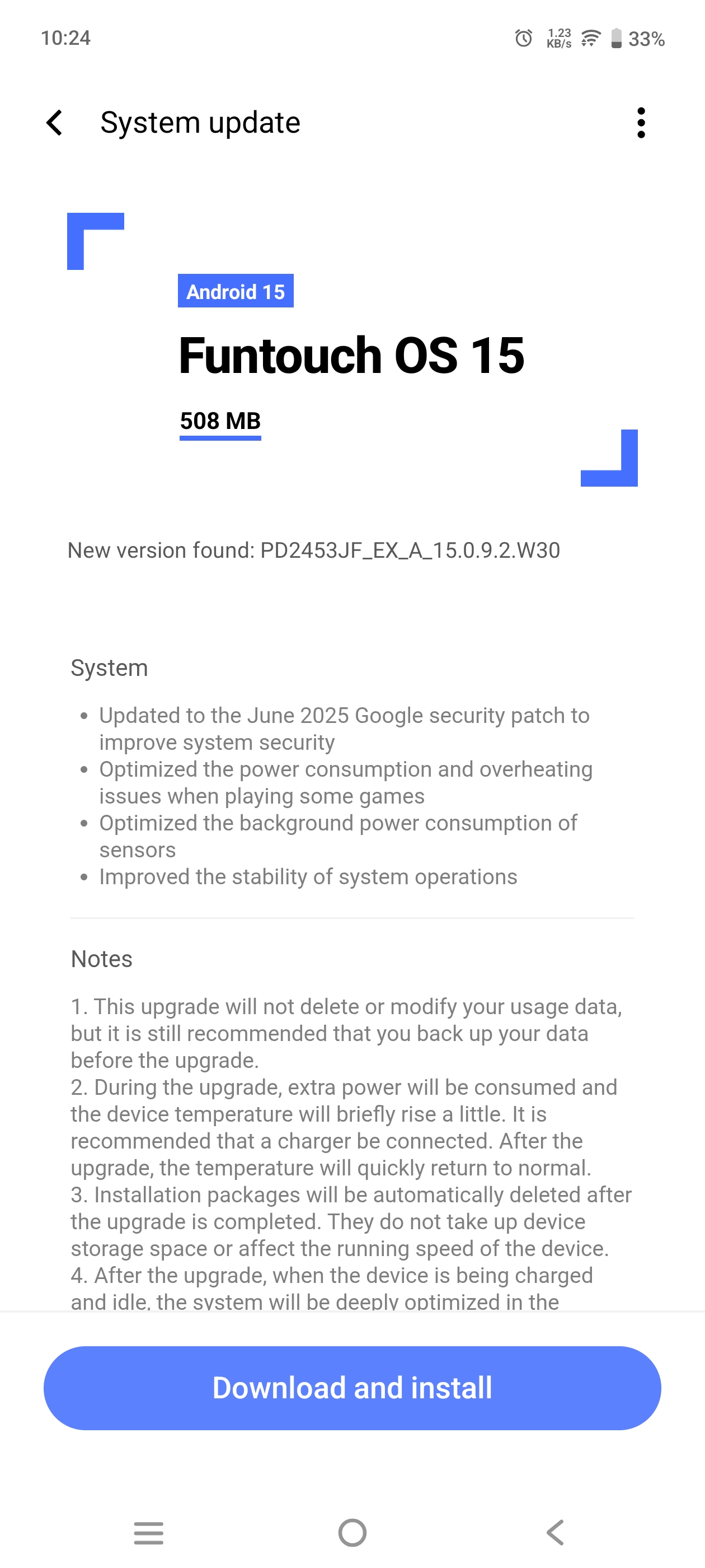 Neo10 June 2025 Google security patch Update