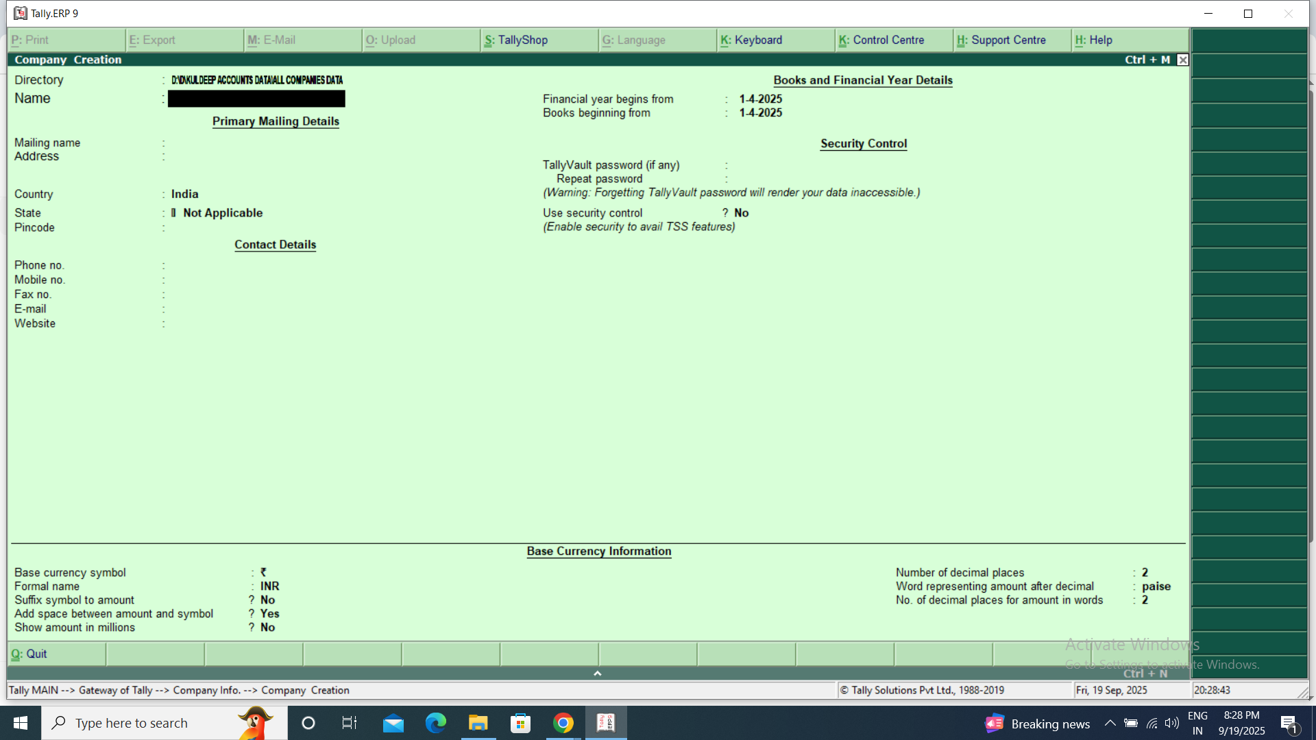 how-to-create-a-company-in-tally-erp-9