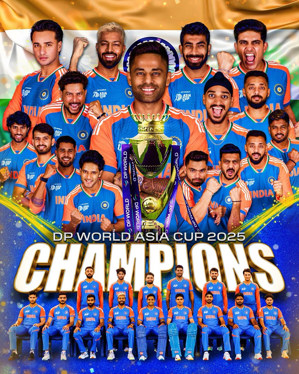 India win Asia Cup 2025 after defeating Pakistan in last over thriller