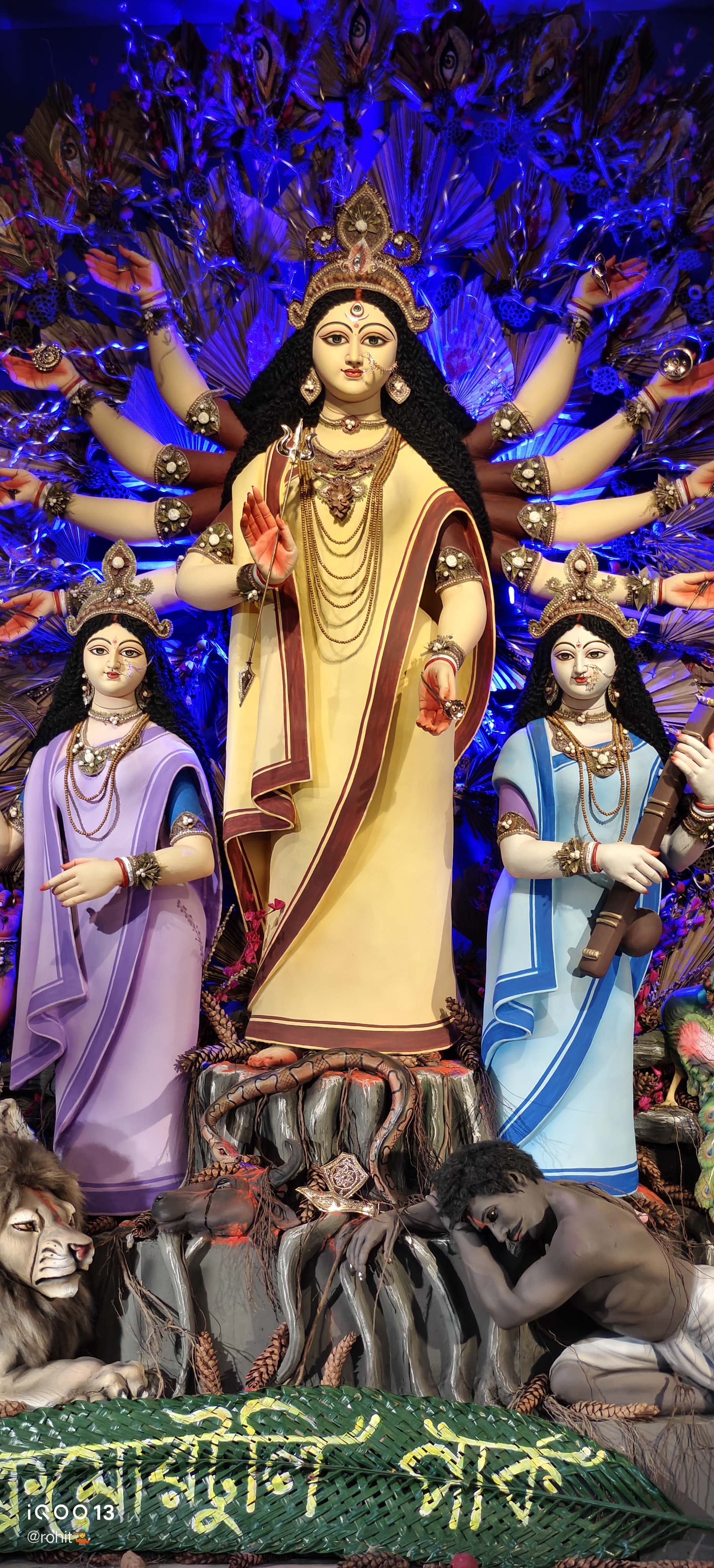 Maa Durga idol: Different Face with Different Styles...