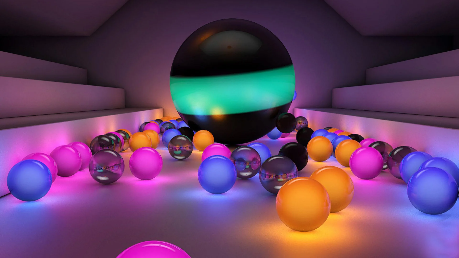 Colours balls wallpaper