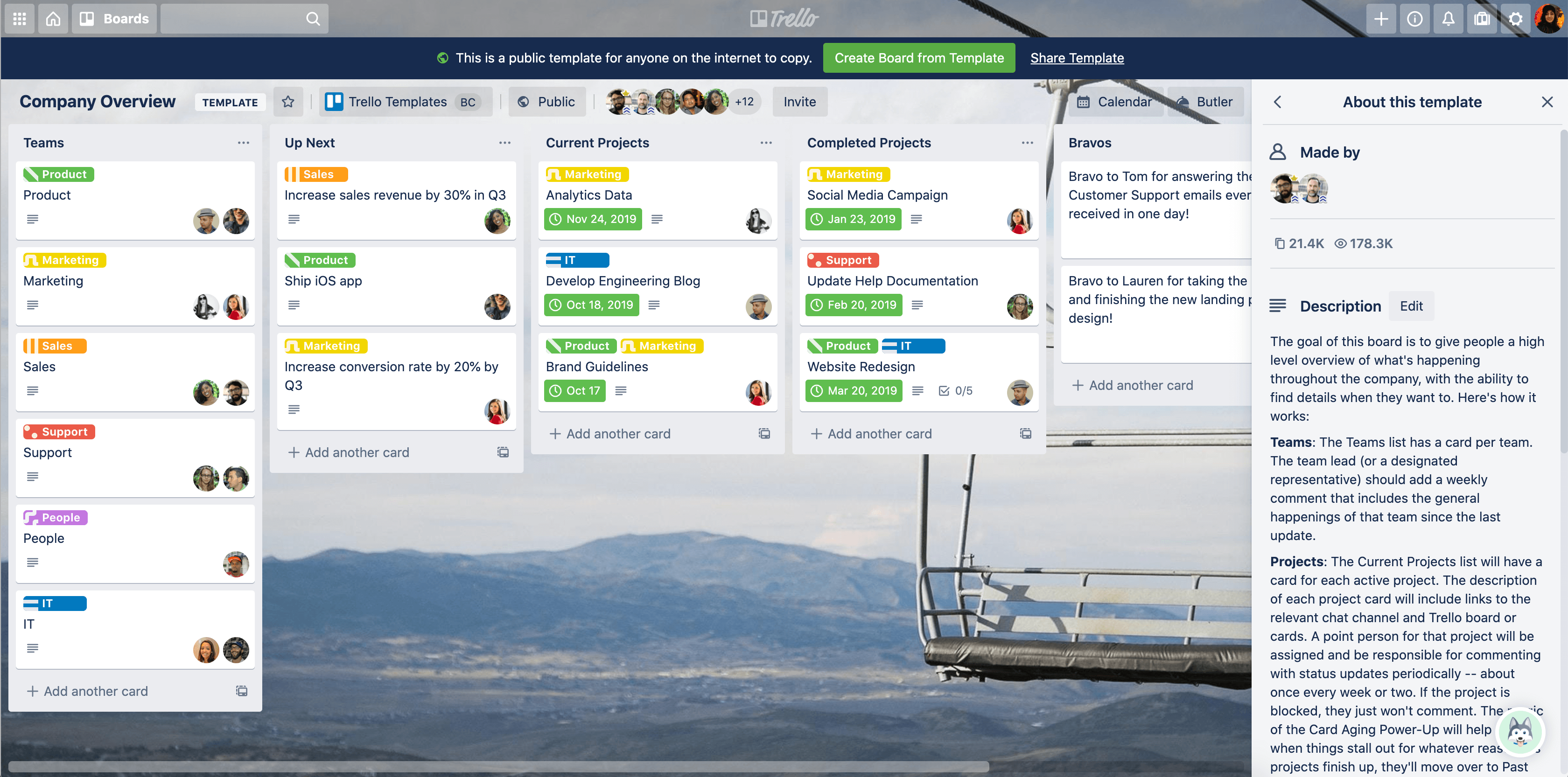 Trello : a free project management and task-tracking website/app