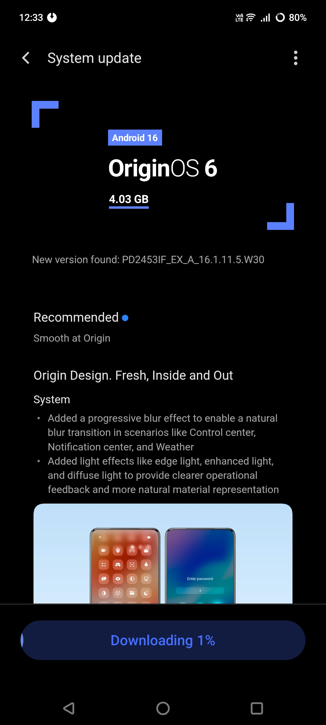 Recieved stable Origin OS 6 update for iQOO neo 10 ( not trail , stable ...