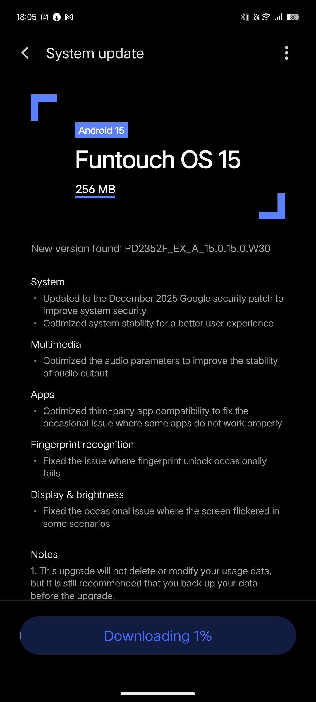 New update.