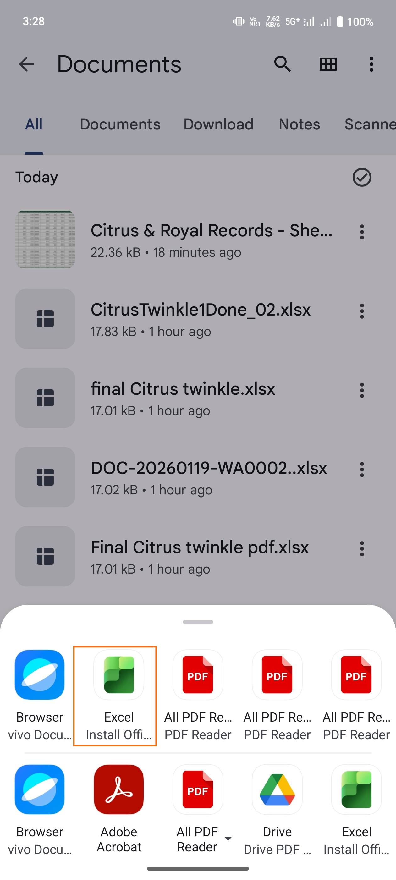 Bug while trying to open documents