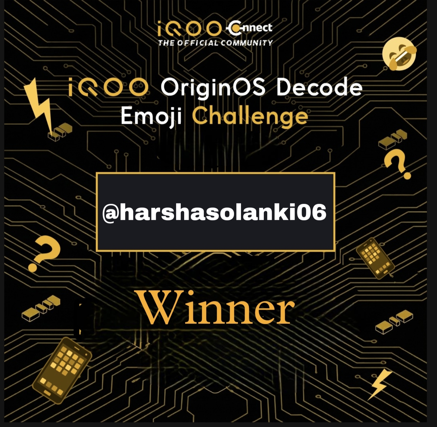 Decoding Challenge 🔔 iQOO OriginOS Decode Emoji Challenge - Winner Announcement 🎉