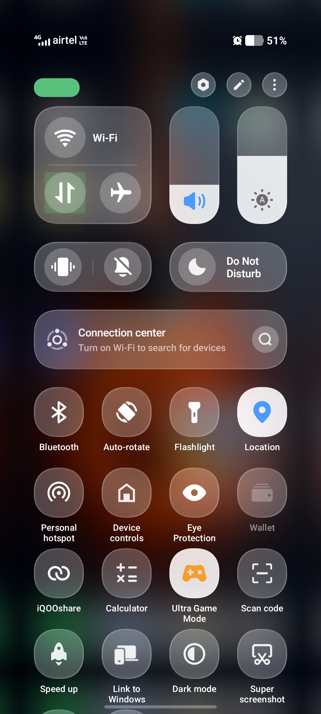 Default Control Panel Phone Detail