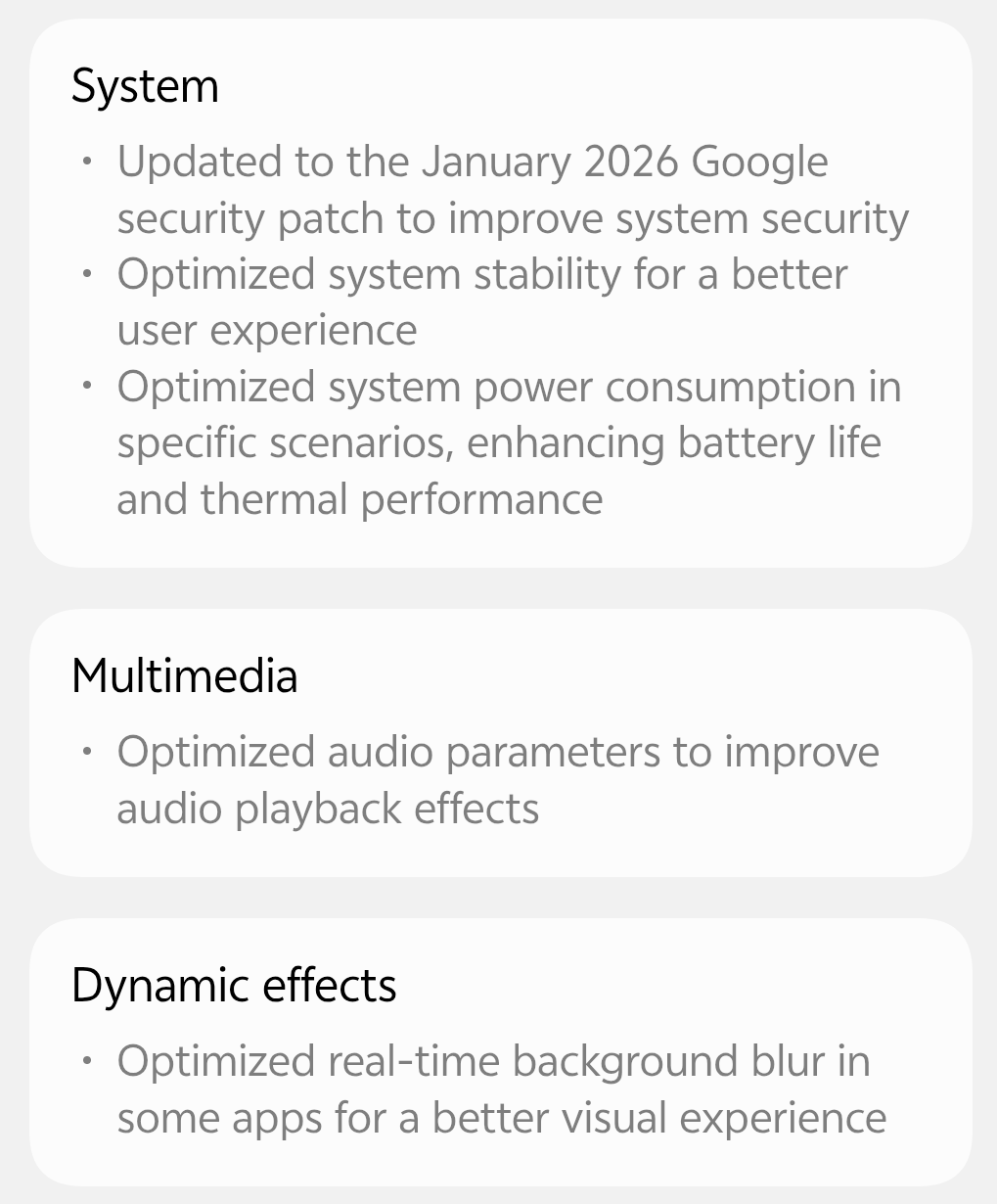 📢 Origin OS6 OTA Update(Jan 2026) is released for iQOO 12🤘