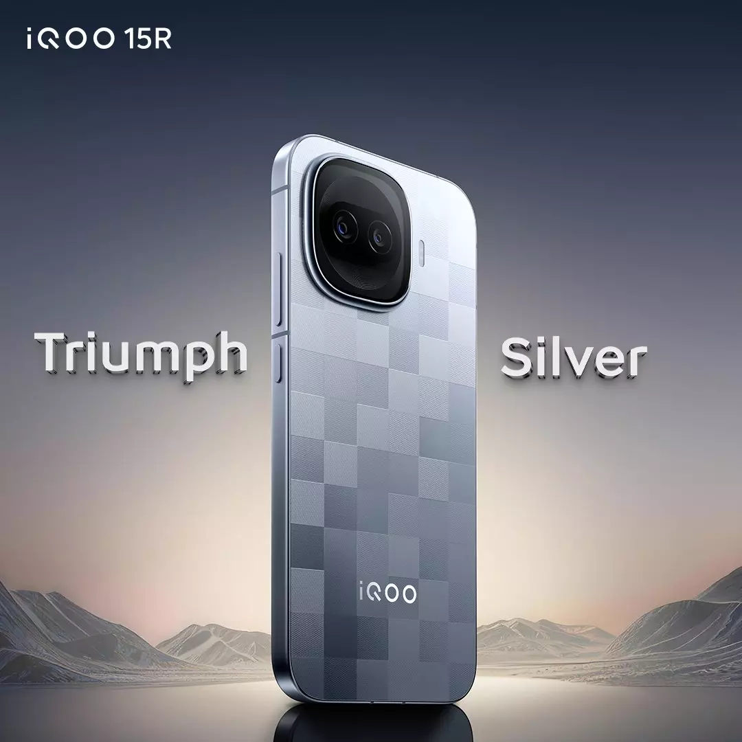 iQOO 15R – The Triumph Silver Beauty✨📱