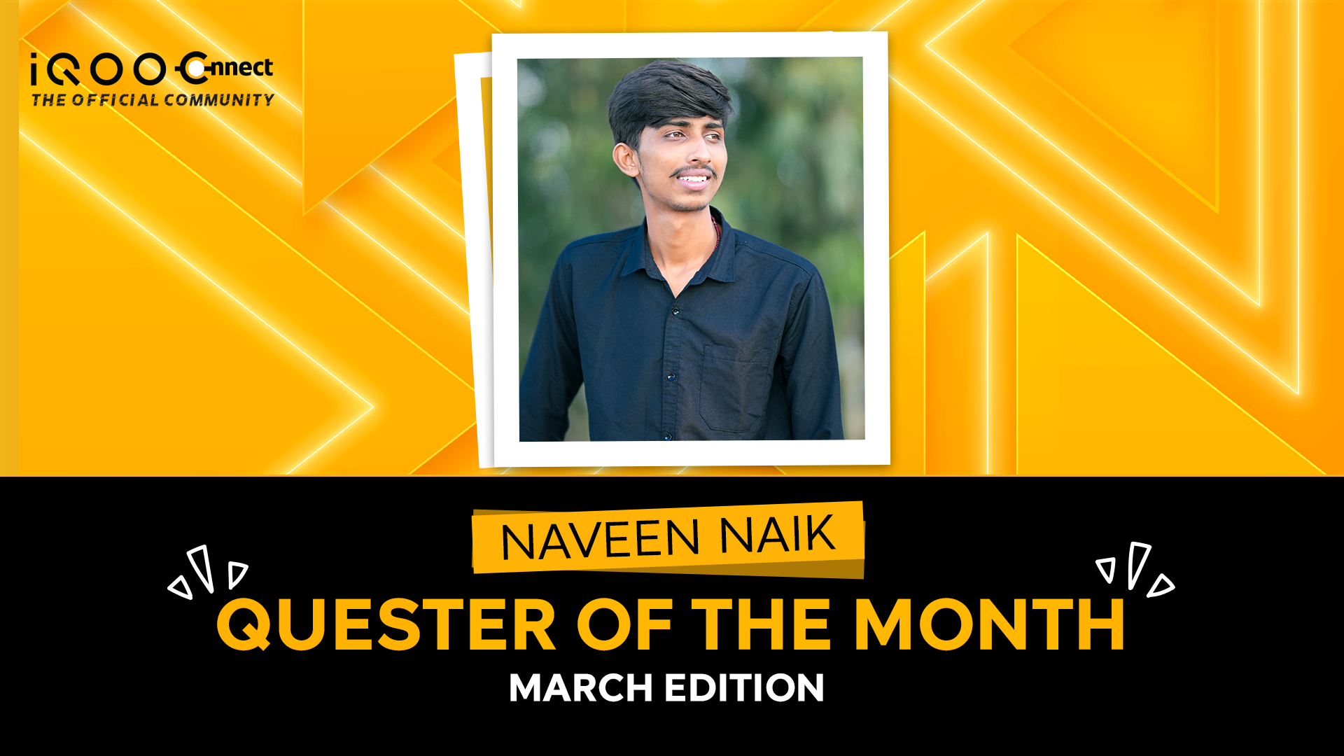 Congratulations, Quester of the Month - Naveen Naik | March Edition