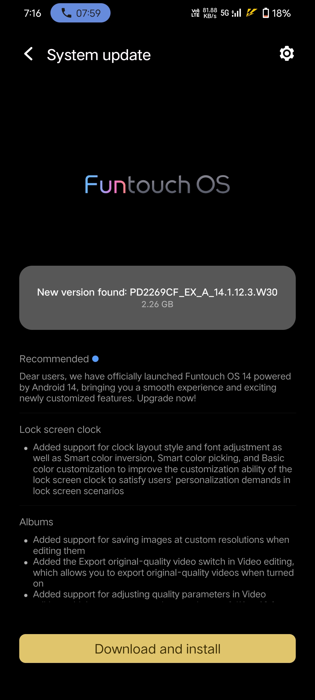 Finally VIVO V27 FuntouchOS 14 update arrived