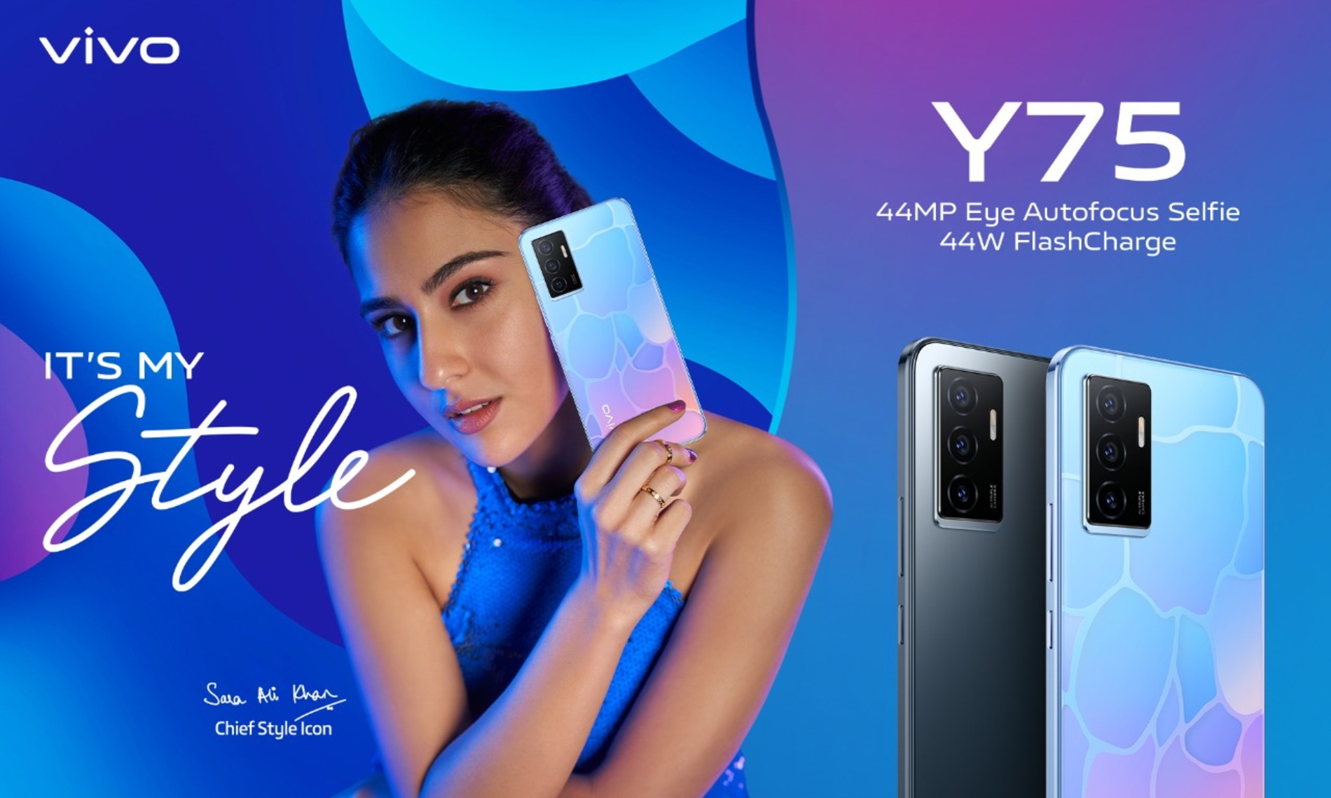vivo Y75 launched in India with 44MP Eye Autofocus Selfie Camera and 44W FlashCharge