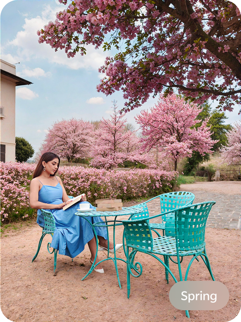 vivo V60 with AI Four-Season Portrait