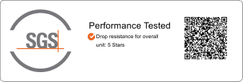 SGS Five-Star & Military-Grade Drop Resistance¹²