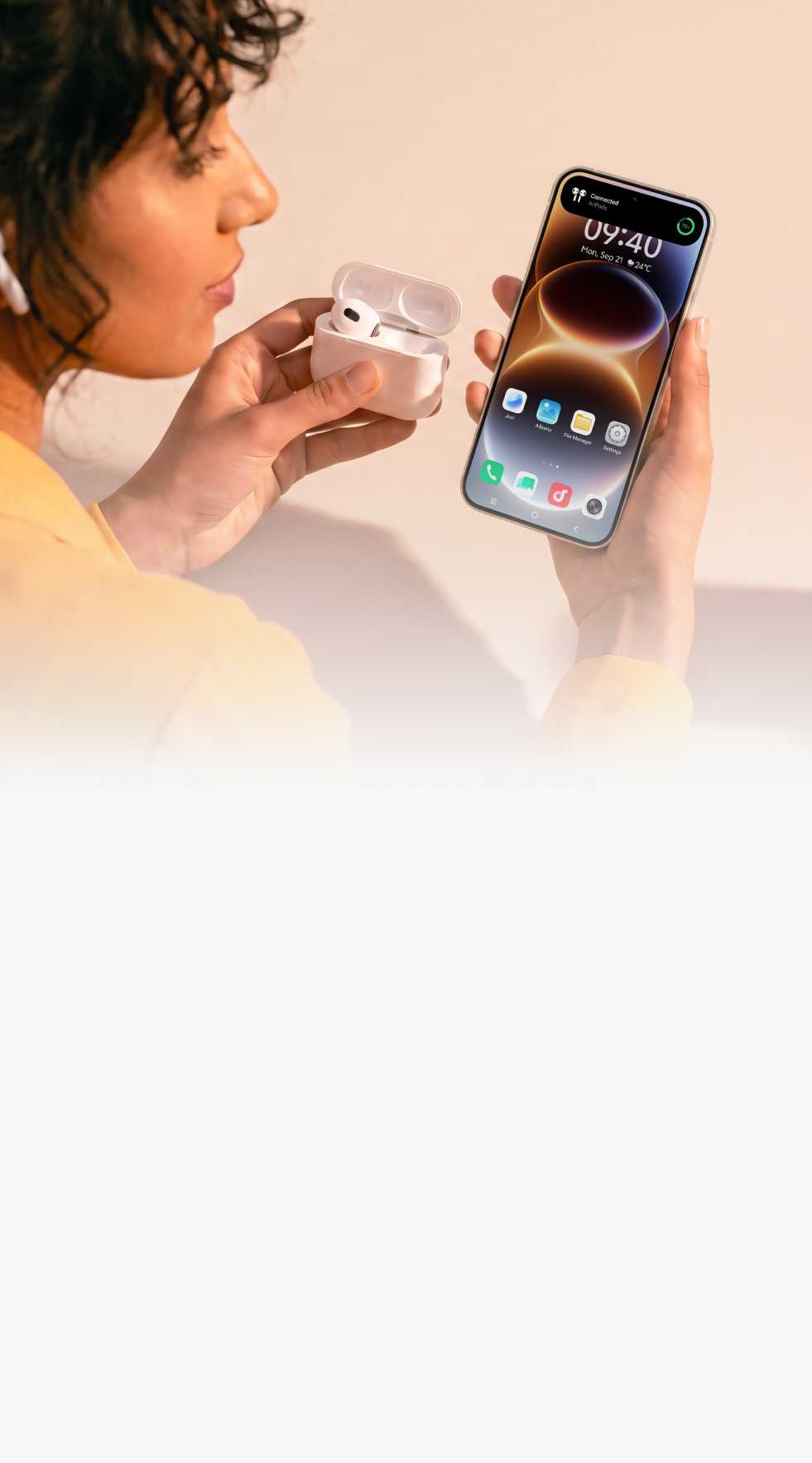 vivo OriginOS 7 with AirPods connectivity