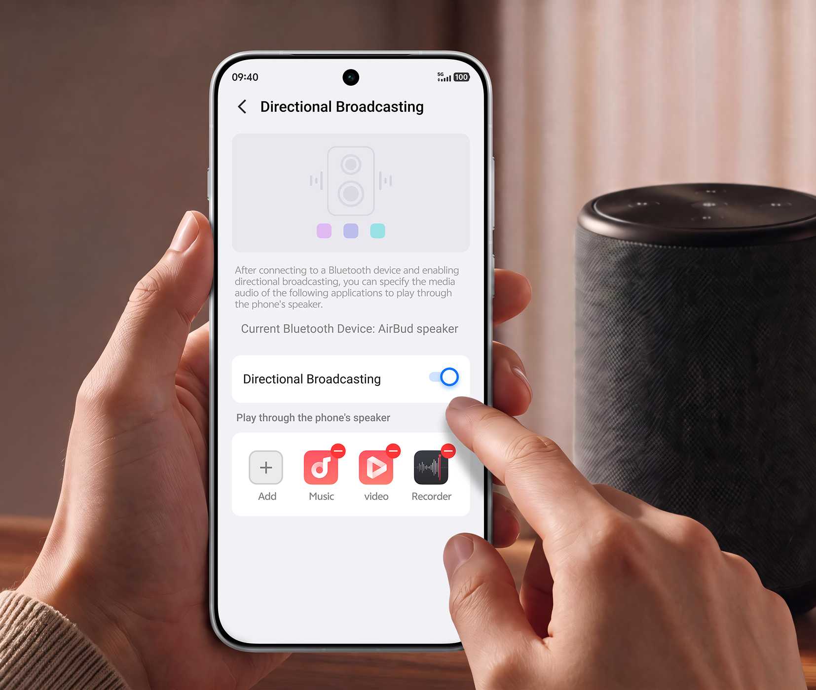 vivo OriginOS 7 with audio redirect