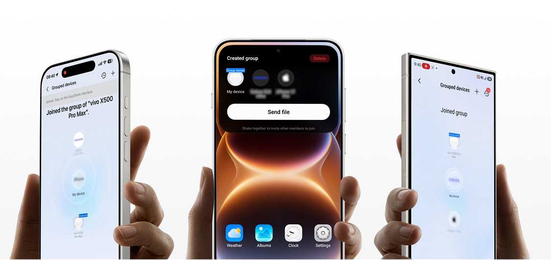 vivo OriginOS 7 with shake and share feature