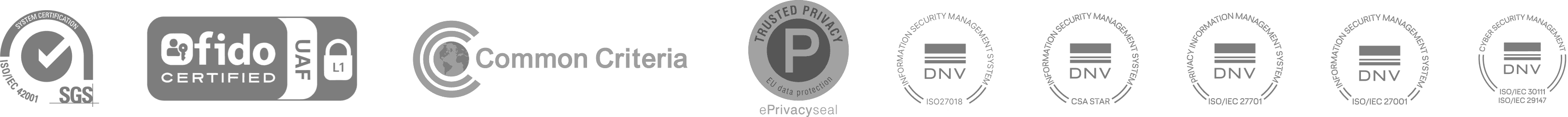 Security and privacy certification logos for vivo OriginOS 7