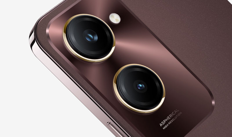 vivo Y28s 5G in vintage red