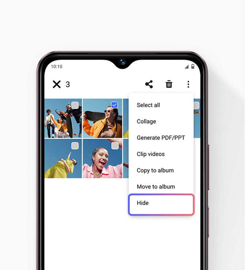 vivo Y28e 5G with hidden photos function