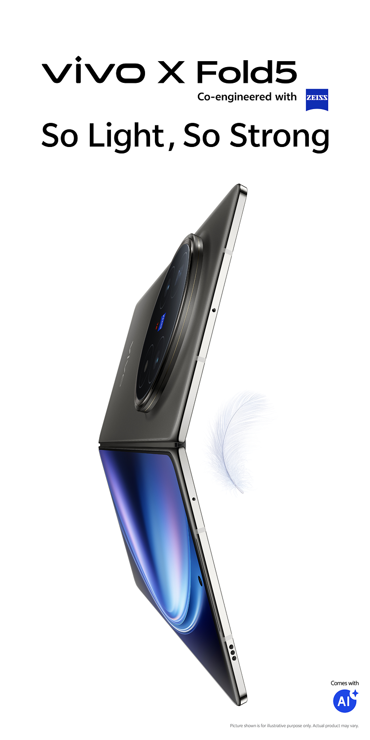 Vivo X Fold5 ホワイト 12+256GB The world's lightest Fold is here, and it claims to work