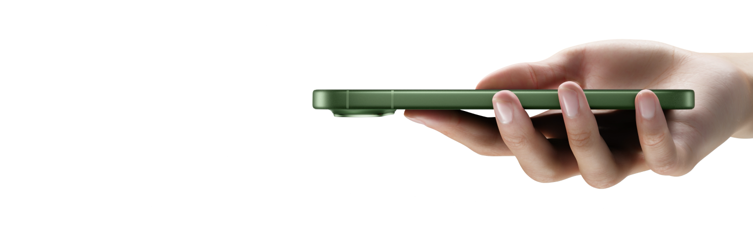 vivo X300 FE with a natural-grip flat design