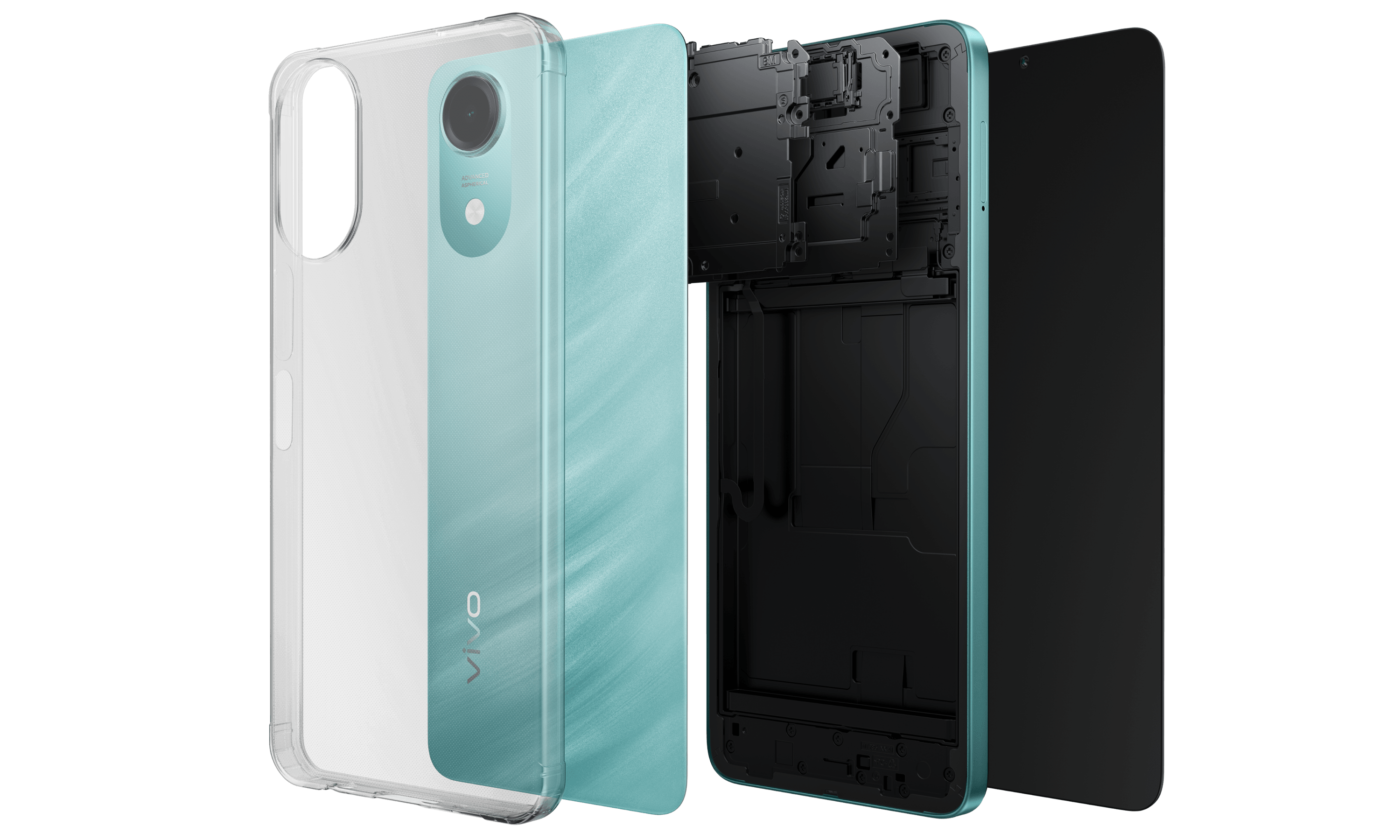 vivo T5e with comprehensive cushioning structure