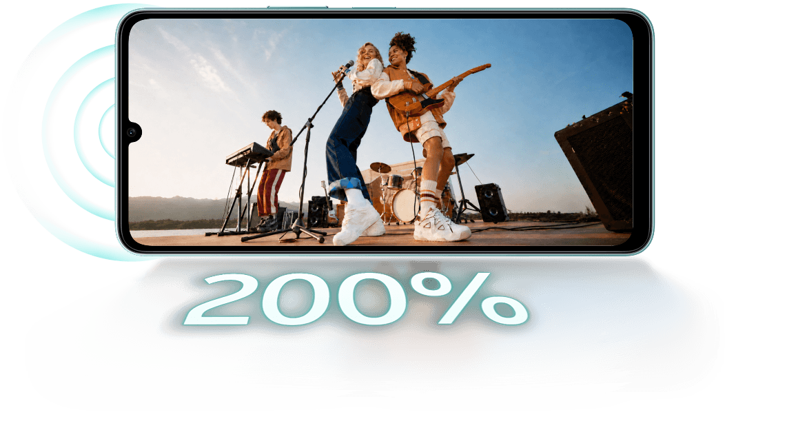 vivo T5e with 200 percent super loud volume