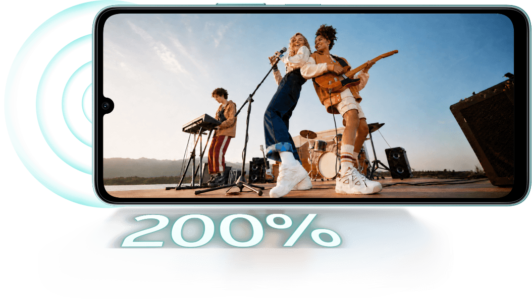 vivo T5e with 200 percent super loud volume