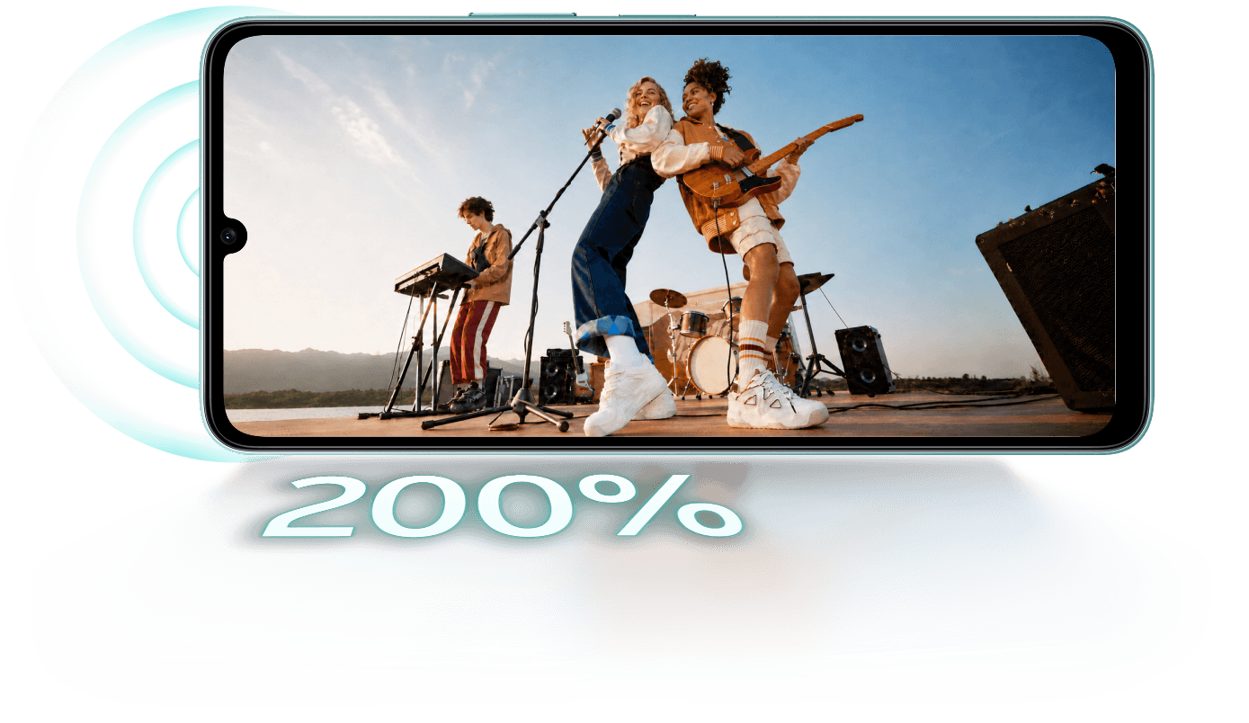 vivo T5e with 200 percent super loud volume