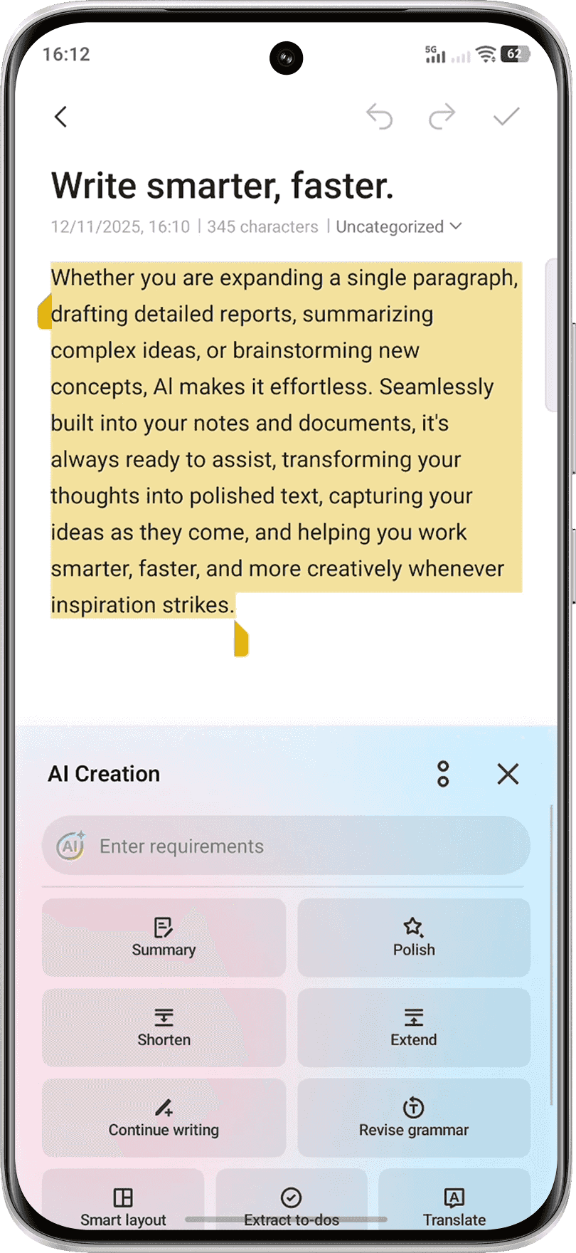 vivo S2 featuring AI Creation