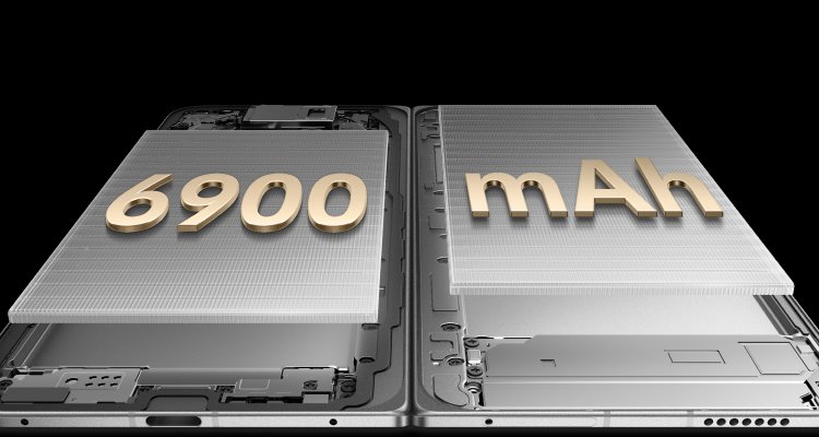 vivo X Fold6 with equivalent 6900mAh battery