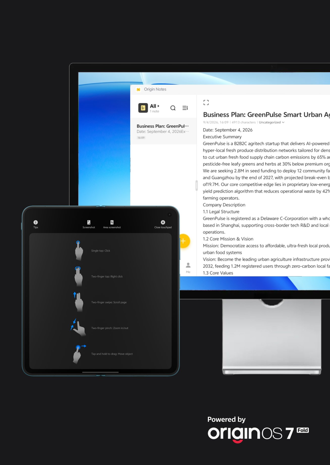vivo X Fold6 with TV and monitor connectivity
