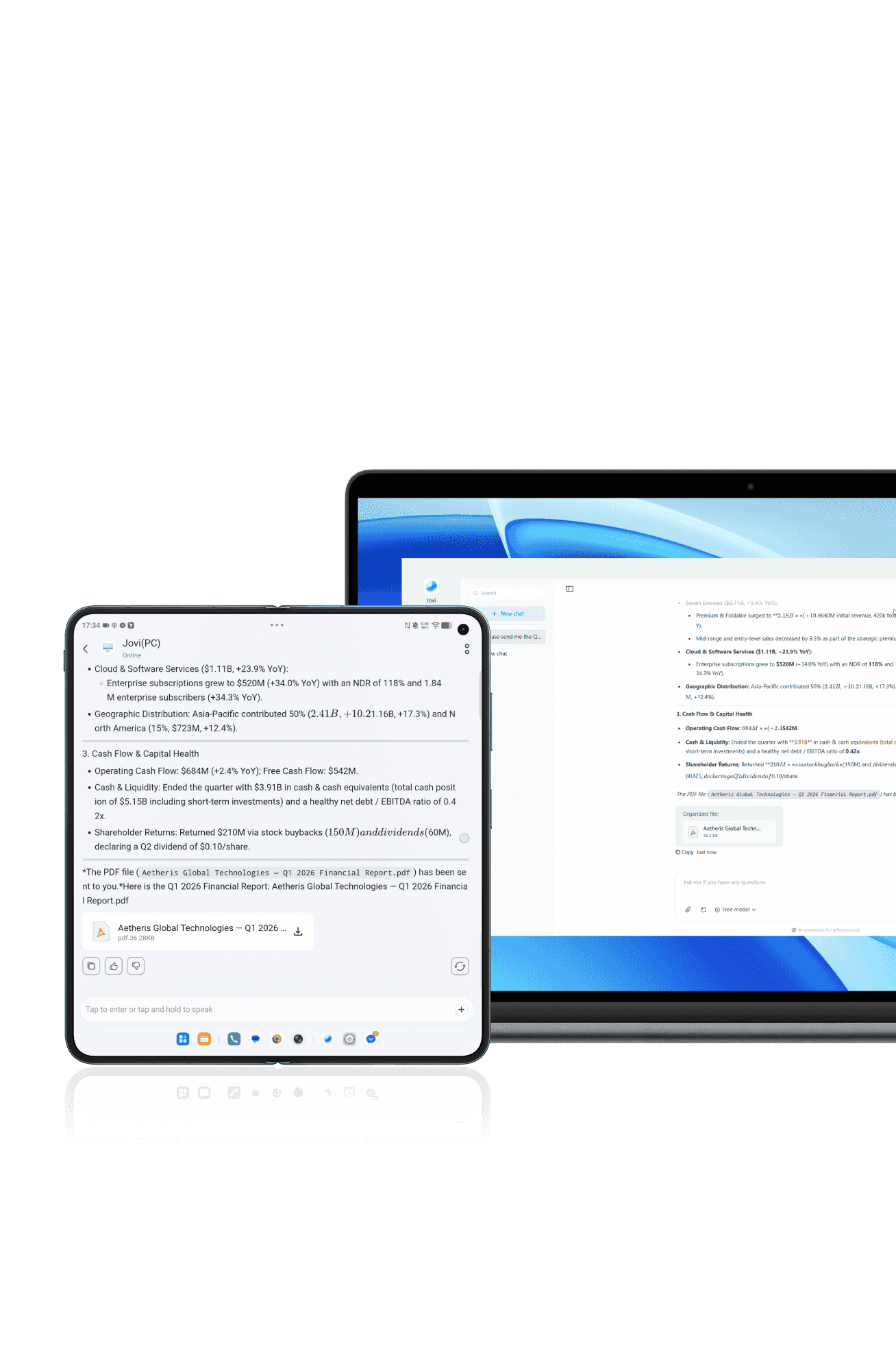 vivo X Fold6 with Powerful AI Assistant