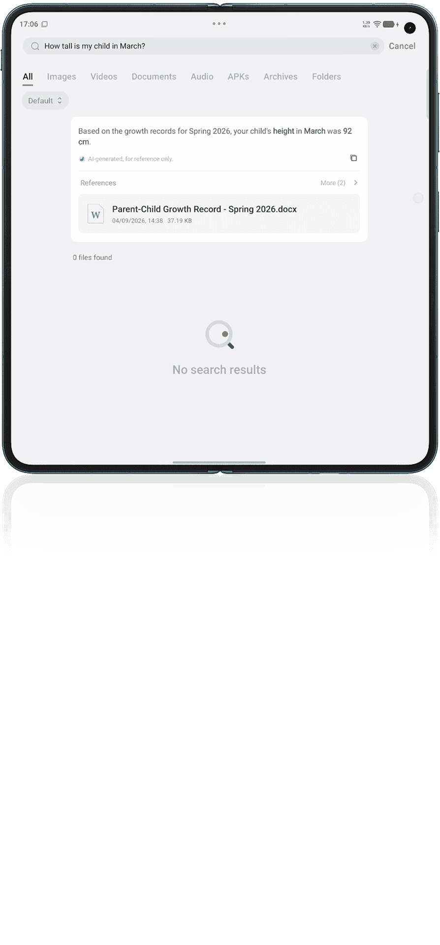 vivo X Fold6 with AI Search