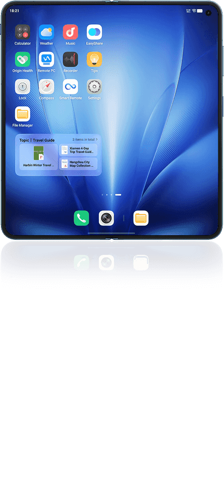 vivo X Fold6 with Folder Widget