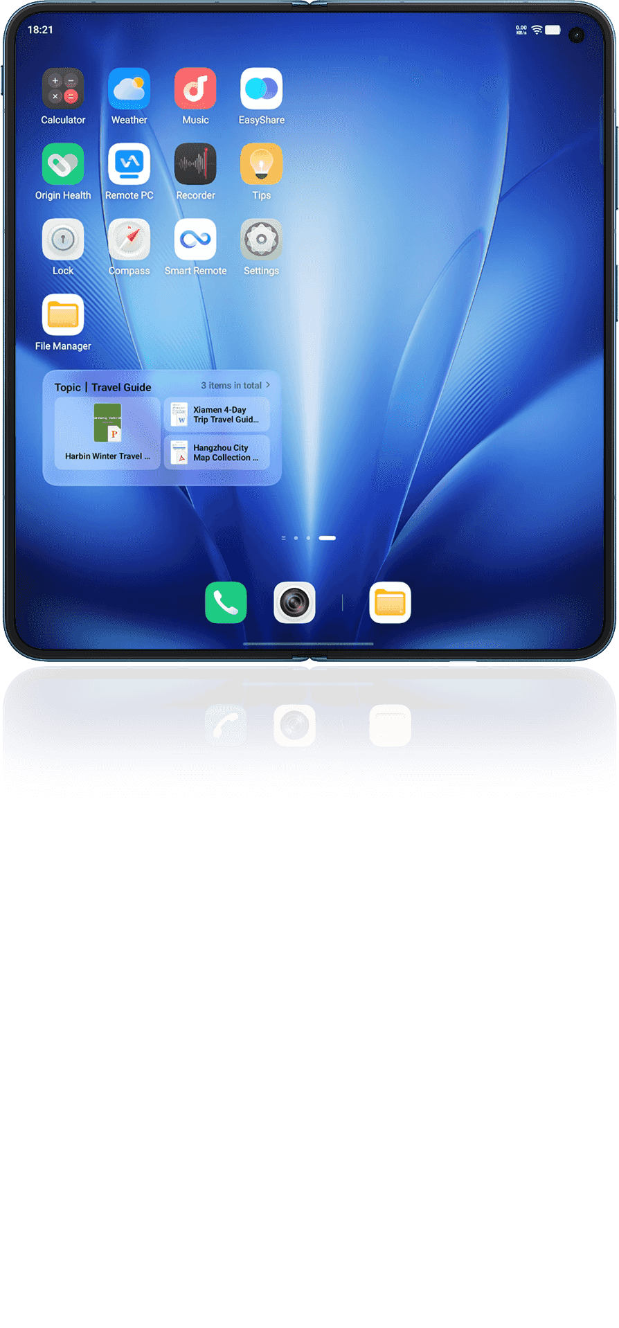vivo X Fold6 with Folder Widget
